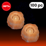 Pink Salt Tealight Holder 2 Pack Deal