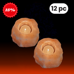 Pink Salt Tealight Holder 2 Pack Deal