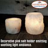 White Salt Tealight Holder 2 pack Deal