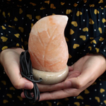 Himalayan Salt Round Leaf Shape USB Light