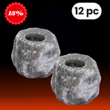 Grey Salt Tealight Holder 2 Pack Deal