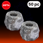 Grey Salt Tealight Holder 2 Pack Deal