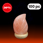 Himalayan Salt Round Leaf Shape USB Light