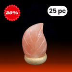 Himalayan Salt Round Leaf Shape USB Light