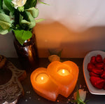 Double Heart Tealight Holder