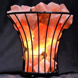 Flower Basket Lamp Iron Basket With Salt Chunks