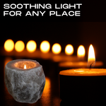 Grey Salt Tealight Holder 2 Pack Deal