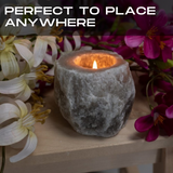 Grey Salt Tealight Holder 2 Pack Deal