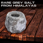 Grey Salt Tealight Holder 2 Pack Deal