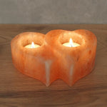 Double Heart Tealight Holder