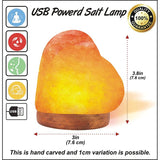 Himalayan Salt Heart Shape USB Light Deal